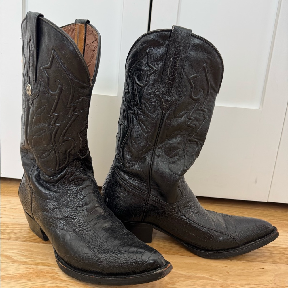 Montana Rare Vintage Ostrich/Alligator Cowboy Boots - Men’s 7.5 or Women’s 9